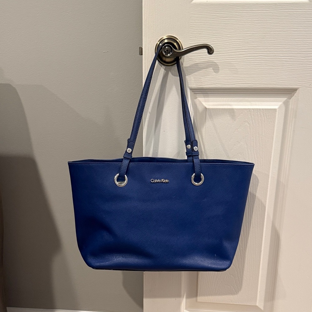 Calvin Klein Navy Blue Tote